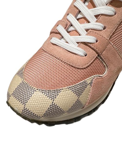 LOUIS VUITTON（ルイ ヴィトン）LOUIS VUITTON (ルイ ヴィトン) ランアウェイインヒールスニーカー ピンク×ホワイト サイズ:36の古着・服飾アイテム