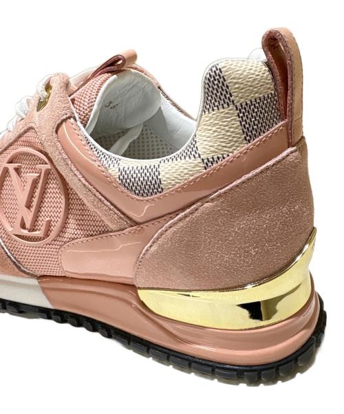 LOUIS VUITTON（ルイ ヴィトン）LOUIS VUITTON (ルイ ヴィトン) ランアウェイインヒールスニーカー ピンク×ホワイト サイズ:36の古着・服飾アイテム