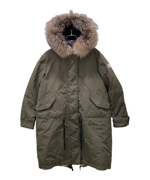 MONCLER（モンクレール）MONCLER (モンクレール) VERONIKA/ダウンコート カーキ サイズ:1の古着・服飾アイテム