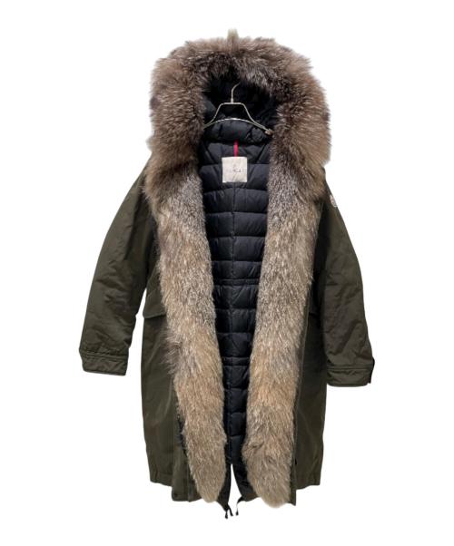 MONCLER（モンクレール）MONCLER (モンクレール) VERONIKA/ダウンコート カーキ サイズ:1の古着・服飾アイテム