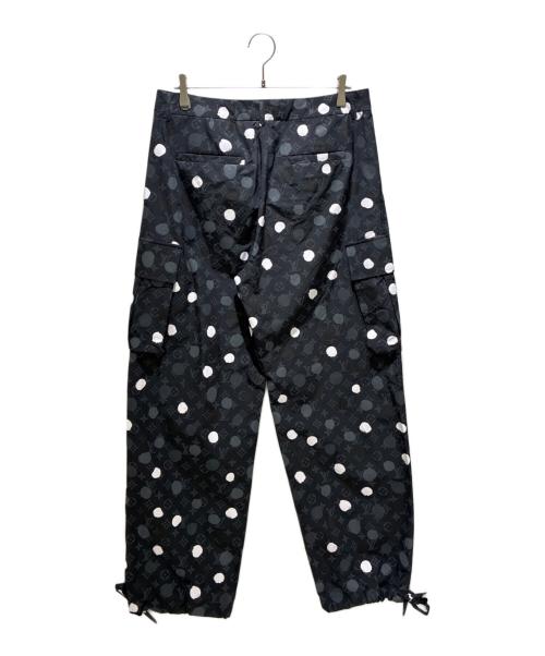 LOUIS VUITTON（ルイ ヴィトン）LOUIS VUITTON (ルイ ヴィトン) 草間彌生 (クサマヤヨイ) モノグラムペインティッドドットカーゴパンツ ブラック サイズ:Mの古着・服飾アイテム