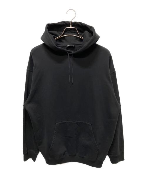 BALENCIAGA（バレンシアガ）BALENCIAGA (バレンシアガ) Logo Pullover Hoodie/バックロゴパーカー ブラック サイズ:Lの古着・服飾アイテム