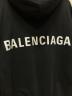 中古・古着 BALENCIAGA (バレンシアガ) Logo Pullover Hoodie/バックロゴパーカー ブラック サイズ:L：60000円