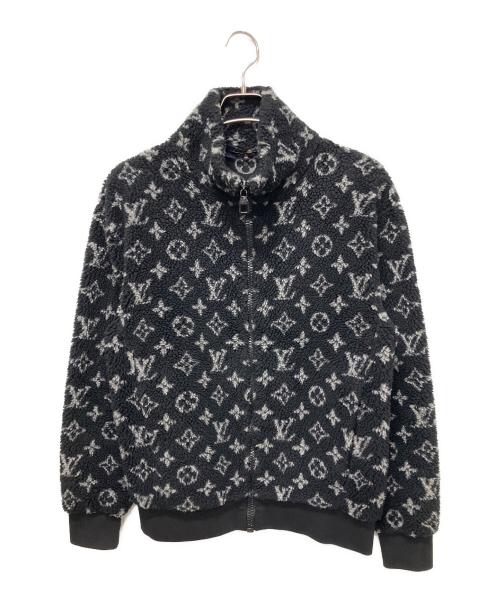 LOUIS VUITTON（ルイ ヴィトン）LOUIS VUITTON (ルイ ヴィトン) モノグラムボアフリースジャケット　RM201MTCMHIY04W ブラック サイズ:XSの古着・服飾アイテム