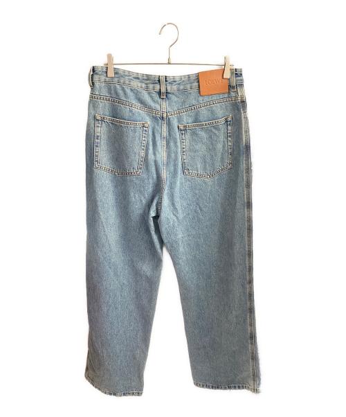 LOEWE（ロエベ）LOEWE (ロエベ) アナグラムバギージーンズ ブルー サイズ:50の古着・服飾アイテム