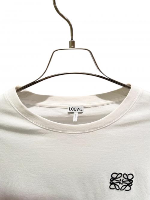 LOEWE（ロエベ）LOEWE (ロエベ) アナグラム刺繍Tシャツ ホワイト サイズ:XLの古着・服飾アイテム