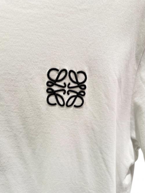 LOEWE（ロエベ）LOEWE (ロエベ) アナグラム刺繍Tシャツ ホワイト サイズ:XLの古着・服飾アイテム