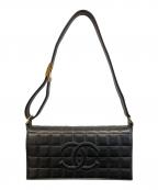 CHANELシャネル）の古着「CHANEL Chocolate Bar/チョコバー/ ワンショルダーバッグ」｜ブラック