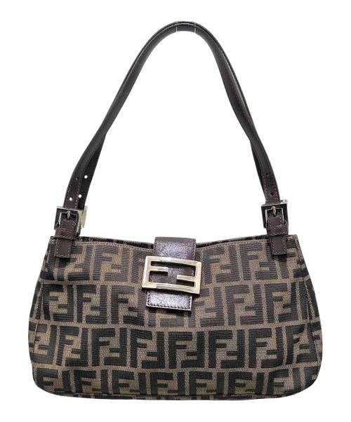 FENDI（フェンディ）FENDI (フェンディ) ズッカ柄マンバケットハンドバック ブラウンの古着・服飾アイテム