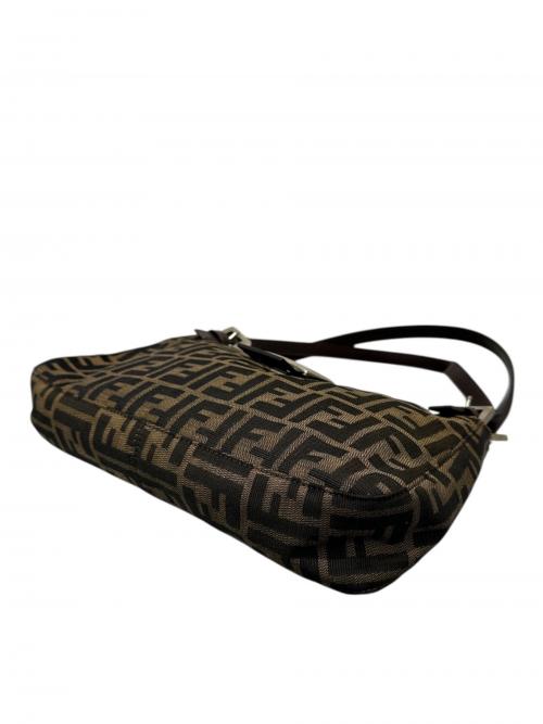 FENDI（フェンディ）FENDI (フェンディ) ズッカ柄マンバケットハンドバック ブラウンの古着・服飾アイテム