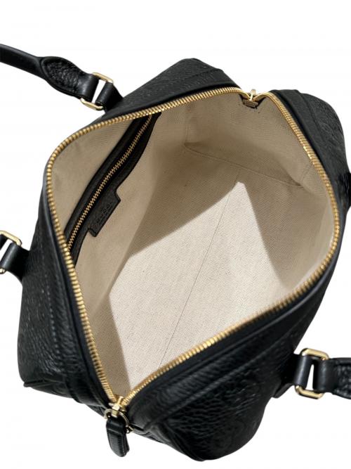 GUCCI（グッチ）GUCCI (グッチ) GGエンブレム ミディアム ボストンバッグ ブラック サイズ:ミディアムの古着・服飾アイテム