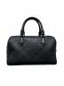 GUCCI (グッチ) GGエンブレム ミディアム ボストンバッグ ブラック サイズ:ミディアム：265000円