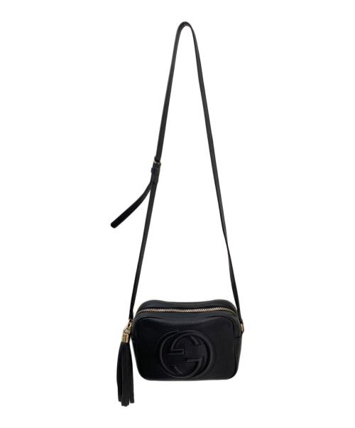 GUCCI（グッチ）GUCCI (グッチ) ソーホー/ショルダーバッグ ブラックの古着・服飾アイテム