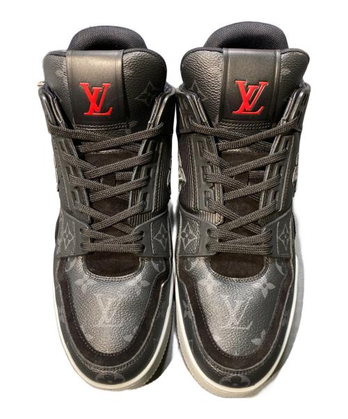 LOUIS VUITTON（ルイ ヴィトン）LOUIS VUITTON (ルイ ヴィトン) LVトレイナーラインスニーカー ブラック サイズ:8の古着・服飾アイテム
