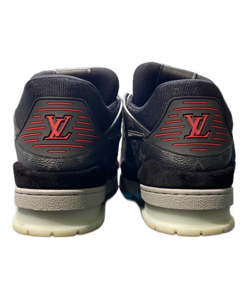 LOUIS VUITTON（ルイ ヴィトン）LOUIS VUITTON (ルイ ヴィトン) LVトレイナーラインスニーカー ブラック サイズ:8の古着・服飾アイテム