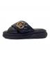GUCCI (グッチ) ダブルG スライドサンダル ブラック サイズ:36：70000円