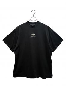 BALENCIAGA（バレンシアガ）の古着「BALENCIAGA/DECONSTRUCTED UNITY VINTAGEロゴシャツ/768068 TPVG9」｜ブラック