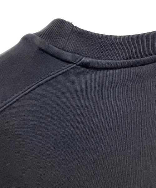 MONCLER（モンクレール）MONCLER (モンクレール) Flocked Logo Cotton Sweatshiert/フロッキーロゴスウェット ネイビー サイズ:Lの古着・服飾アイテム