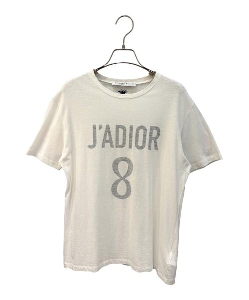 Christian Dior（クリスチャン ディオール）Christian Dior (クリスチャン ディオール) J'Adior 8ロゴ 半袖Tシャツ ホワイト サイズ:Mの古着・服飾アイテム
