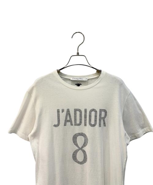 Christian Dior（クリスチャン ディオール）Christian Dior (クリスチャン ディオール) J'Adior 8ロゴ 半袖Tシャツ ホワイト サイズ:Mの古着・服飾アイテム