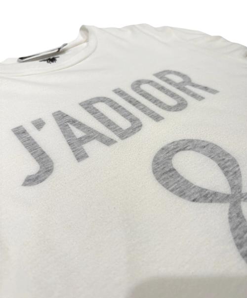 Christian Dior（クリスチャン ディオール）Christian Dior (クリスチャン ディオール) J'Adior 8ロゴ 半袖Tシャツ ホワイト サイズ:Mの古着・服飾アイテム