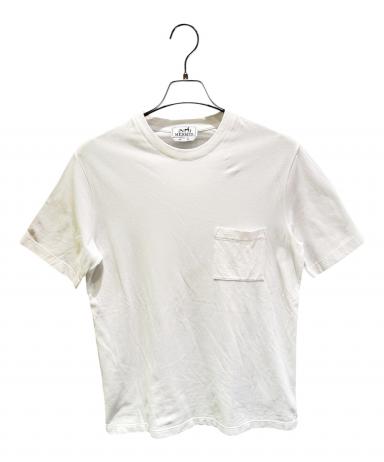 中古・古着通販】HERMES (エルメス) H刺繍 鹿の子ポケットTシャツ