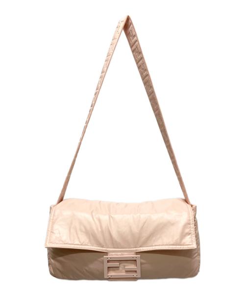 FENDI（フェンディ）FENDI (フェンディ) ロゴショートダウンジャケット　FAN106 AK8N ピンク サイズ:Mの古着・服飾アイテム