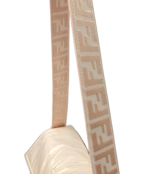 FENDI（フェンディ）FENDI (フェンディ) ロゴショートダウンジャケット　FAN106 AK8N ピンク サイズ:Mの古着・服飾アイテム