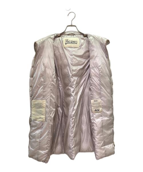 HERNO（ヘルノ）HERNO (ヘルノ) MARIA ハイネックライトパディングハーフ ダウンコート アイボリー サイズ:40の古着・服飾アイテム
