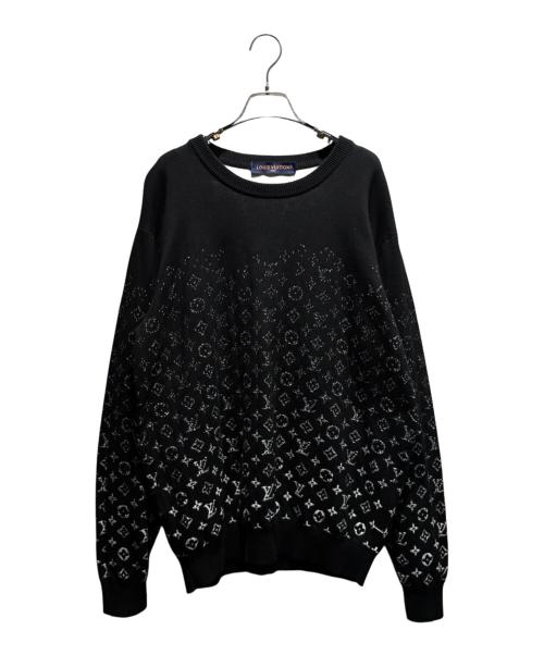 LOUIS VUITTON（ルイ ヴィトン）LOUIS VUITTON (ルイ ヴィトン) モノグラムグラディエントニット ブラック サイズ:XLの古着・服飾アイテム