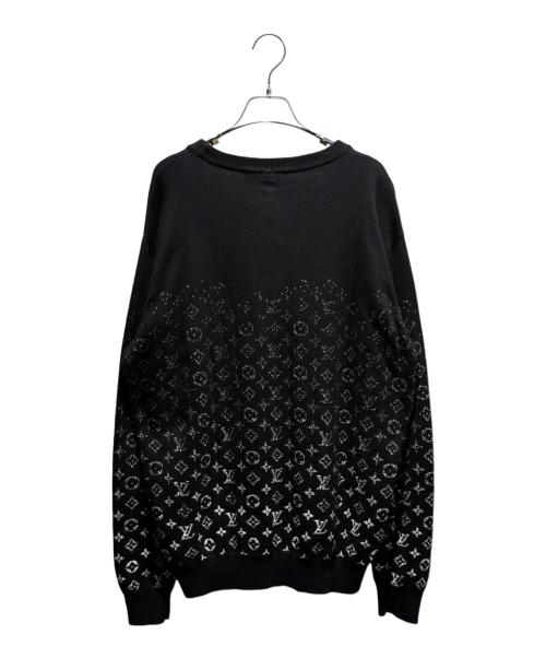 LOUIS VUITTON（ルイ ヴィトン）LOUIS VUITTON (ルイ ヴィトン) モノグラムグラディエントニット ブラック サイズ:XLの古着・服飾アイテム