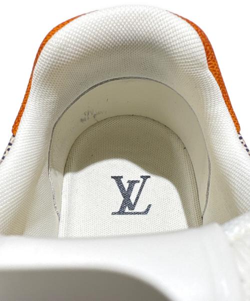 LOUIS VUITTON（ルイ ヴィトン）LOUIS VUITTON (ルイ ヴィトン) LVトレイナーラインスニーカー オレンジ×ベージュ サイズ:6 1/2の古着・服飾アイテム