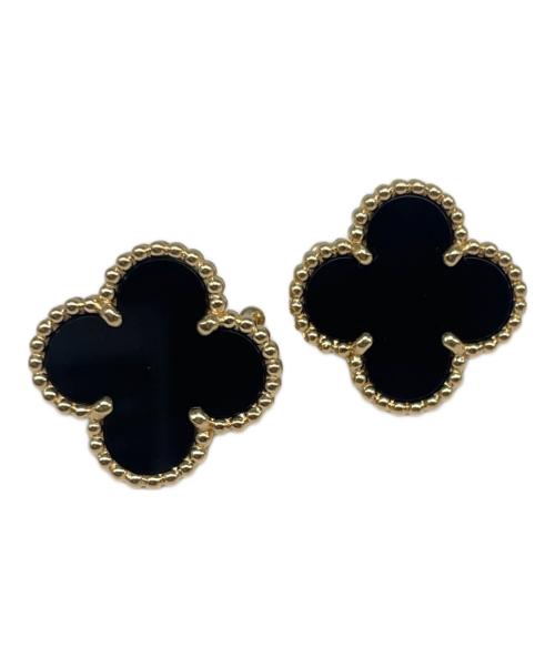 VAN CLEEF & ARPELS（ヴァンクリーフ＆アーペル）VAN CLEEF & ARPELS (ヴァンクリーフ＆アーペル) ヴィンテージアルハンブラ オニキスピアス サイズ:ヴィンテージアルハンブラの古着・服飾アイテム