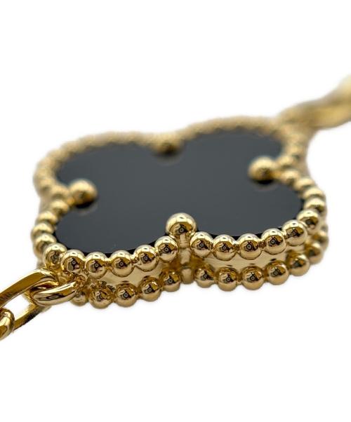 VAN CLEEF & ARPELS（ヴァンクリーフ＆アーペル）VAN CLEEF & ARPELS Vintage Alhambra Onyx Bracelet 5 Motifs ヴィンテージ アルハンブラ オニキス ブレスレット 5モチーフ VCARA41300  サイズ:ヴィンテージの古着・服飾アイテム