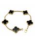 VAN CLEEF & ARPELS Vintage Alhambra Onyx Bracelet 5 Motifs ヴィンテージ アルハンブラ オニキス ブレスレット 5モチーフ VCARA41300  サイズ:ヴィンテージ：830000円