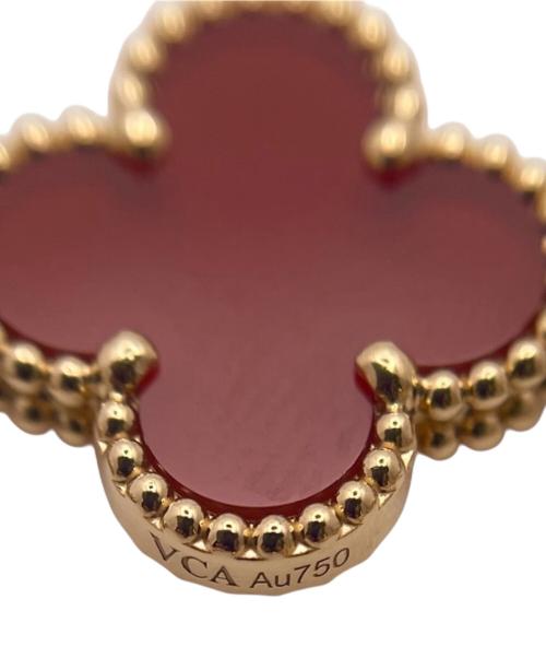VAN CLEEF & ARPELS（ヴァンクリーフ＆アーペル）VAN CLEEF & ARPELS (ヴァンクリーフ＆アーペル) ヴィンテージアルハンブラ 5Pカーネリアンブレスレット/vintage alhambra bracelet carnelian サイズ:-の古着・服飾アイテム