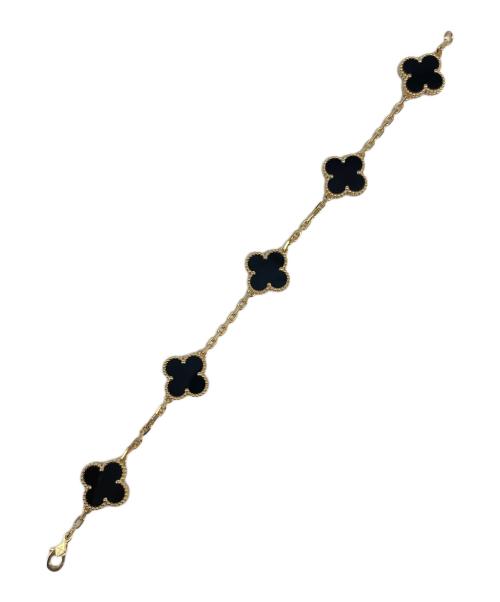 VAN CLEEF & ARPELS（ヴァンクリーフ＆アーペル）VAN CLEEF & ARPELS (ヴァンクリーフ＆アーペル) ヴィンテージアルハンブラ 5Pオニキスブレスレット サイズ:ヴィンテージアルハンブラの古着・服飾アイテム