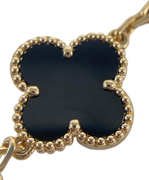 VAN CLEEF & ARPELS（ヴァンクリーフ＆アーペル）VAN CLEEF & ARPELS (ヴァンクリーフ＆アーペル) ヴィンテージアルハンブラ 5Pオニキスブレスレット サイズ:ヴィンテージアルハンブラの古着・服飾アイテム
