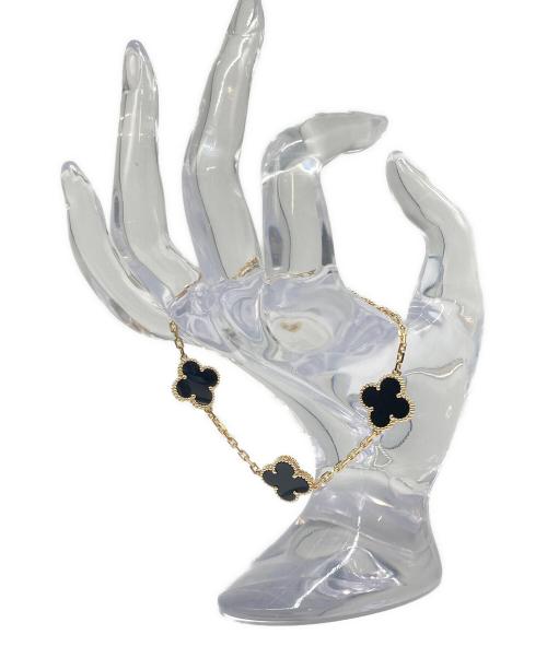 VAN CLEEF & ARPELS（ヴァンクリーフ＆アーペル）VAN CLEEF & ARPELS (ヴァンクリーフ＆アーペル) ヴィンテージアルハンブラ 5Pオニキスブレスレット サイズ:ヴィンテージアルハンブラの古着・服飾アイテム