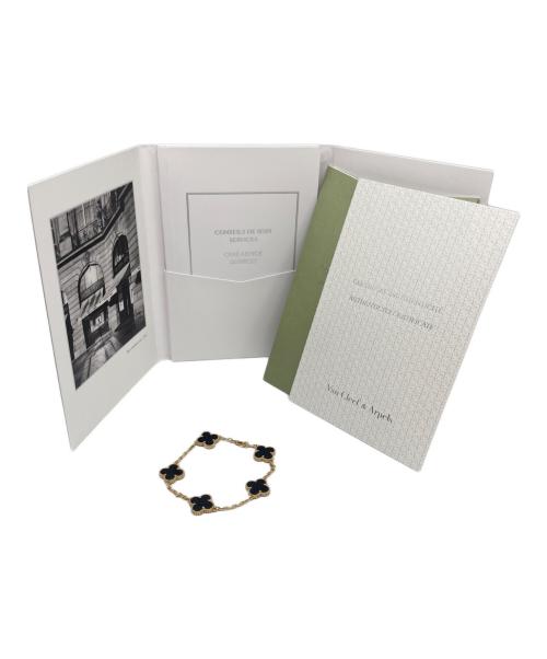 VAN CLEEF & ARPELS（ヴァンクリーフ＆アーペル）VAN CLEEF & ARPELS (ヴァンクリーフ＆アーペル) ヴィンテージアルハンブラ 5Pオニキスブレスレット サイズ:ヴィンテージアルハンブラの古着・服飾アイテム