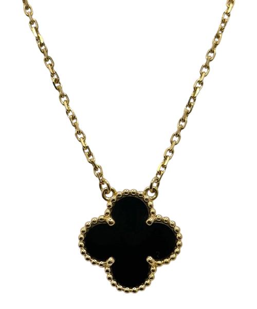 VAN CLEEF & ARPELS（ヴァンクリーフ＆アーペル）VAN CLEEF & ARPELS (ヴァンクリーフ＆アーペル) Vintage Alhambra Onyx/ヴィンテージアルハンブラ オニキス ネックレス サイズ:ヴィンテージアルハンブラの古着・服飾アイテム
