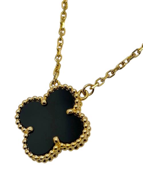 VAN CLEEF & ARPELS（ヴァンクリーフ＆アーペル）VAN CLEEF & ARPELS (ヴァンクリーフ＆アーペル) Vintage Alhambra Onyx/ヴィンテージアルハンブラ オニキス ネックレス サイズ:ヴィンテージアルハンブラの古着・服飾アイテム