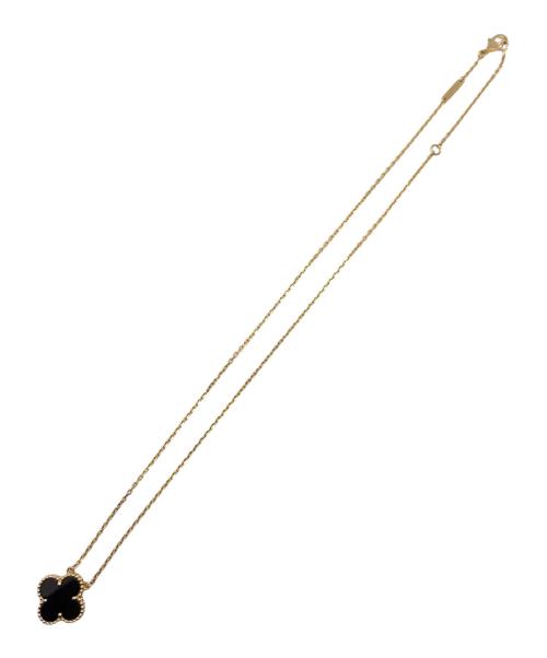 VAN CLEEF & ARPELS（ヴァンクリーフ＆アーペル）VAN CLEEF & ARPELS (ヴァンクリーフ＆アーペル) Vintage Alhambra Onyx/ヴィンテージアルハンブラ オニキス ネックレス サイズ:ヴィンテージアルハンブラの古着・服飾アイテム