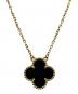 VAN CLEEF & ARPELS（ヴァンクリーフ＆アーペル）の古着「Vintage Alhambra Onyx/ヴィンテージアルハンブラ オニキス ネックレス」