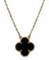 VAN CLEEF & ARPELS（ヴァンクリーフ＆アーペル）の古着「Vintage Alhambra Onyx/ヴィンテージ アルハンブラ オニキス ネックレス」