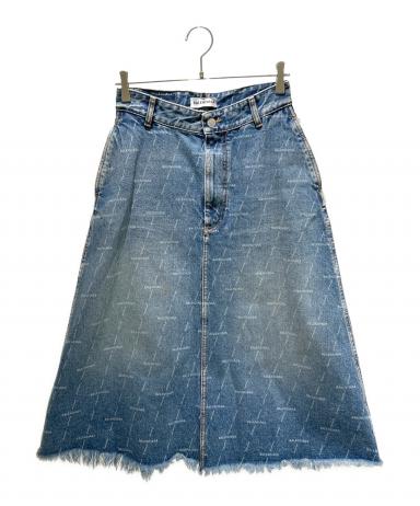 中古・古着通販】BALENCIAGA (バレンシアガ) ロゴデニムスカート
