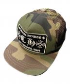 CHROME HEARTSクロムハーツ）の古着「CH PATCH CAMO TRUCKER」｜グリーン