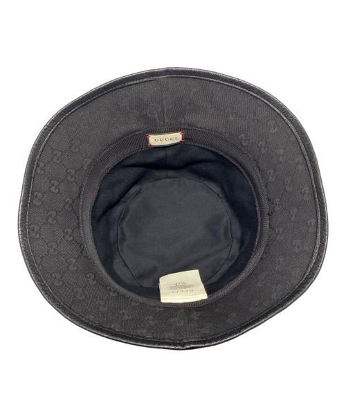 GUCCI（グッチ）GUCCI (グッチ) GGキャンバスフェドラハット ブラック サイズ: Mの古着・服飾アイテム