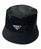 PRADAプラダ）の古着「Prada Re-Nylon Bucket Hat/ナイロンバケットハット」｜ブラック