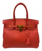 HERMESエルメス）の古着「バーキン30/ゴールド金具/ヴォーエプソン/X刻印」｜ピンク系